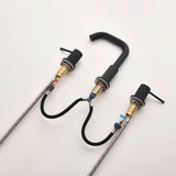 Widespread Basin Tap with Rotating Gooseneck Spout