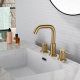 Widespread Basin Tap with Rotating Gooseneck Spout