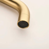 Widespread Basin Tap with Rotating Gooseneck Spout