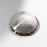 Bathroom Sink Pop-Up Drain with Overflow Polished Chrome Brass & Stainless Steel