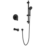 Tub and Shower Faucet Set with 3-Function Handheld Shower Height & Angle Adjustable