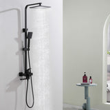 3-Function Shower System with Rainfall Head Handheld Shower and 180 Degree Folding Tub Spout