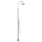 Freestanding 316 Stainless Steel Outdoor Shower with Rain Head and Hand Shower