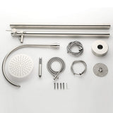 Freestanding 316 Stainless Steel Outdoor Shower with Rain Head and Hand Shower