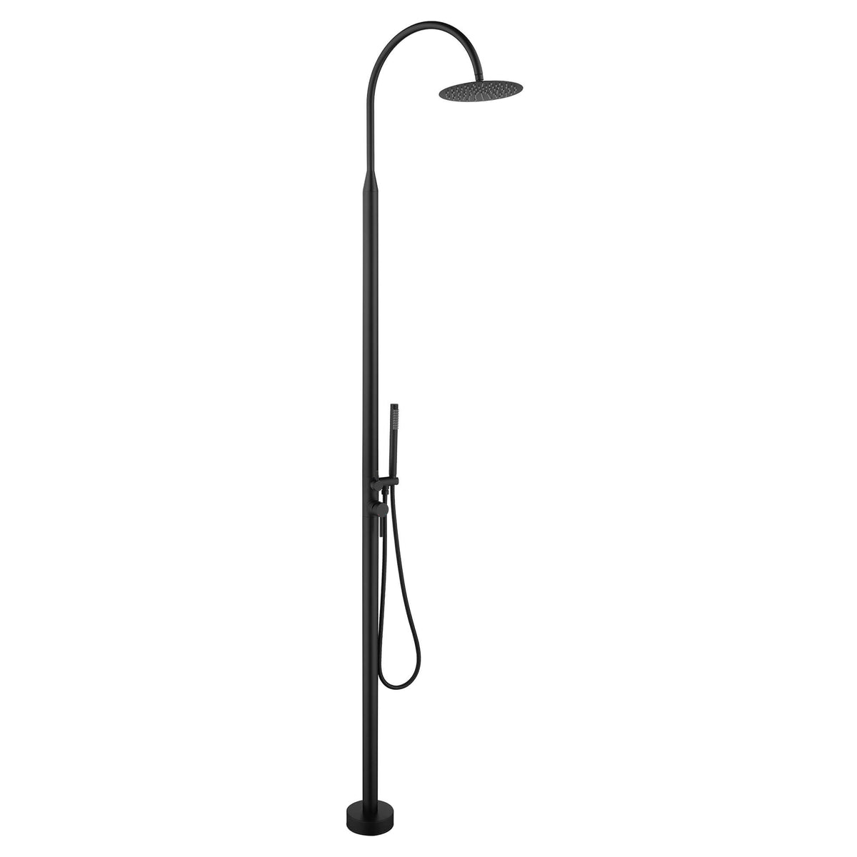 Freestanding 316 Stainless Steel Outdoor Shower with Rain Head and Hand Shower