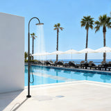 Freestanding 316 Stainless Steel Outdoor Shower with Rain Head and Hand Shower