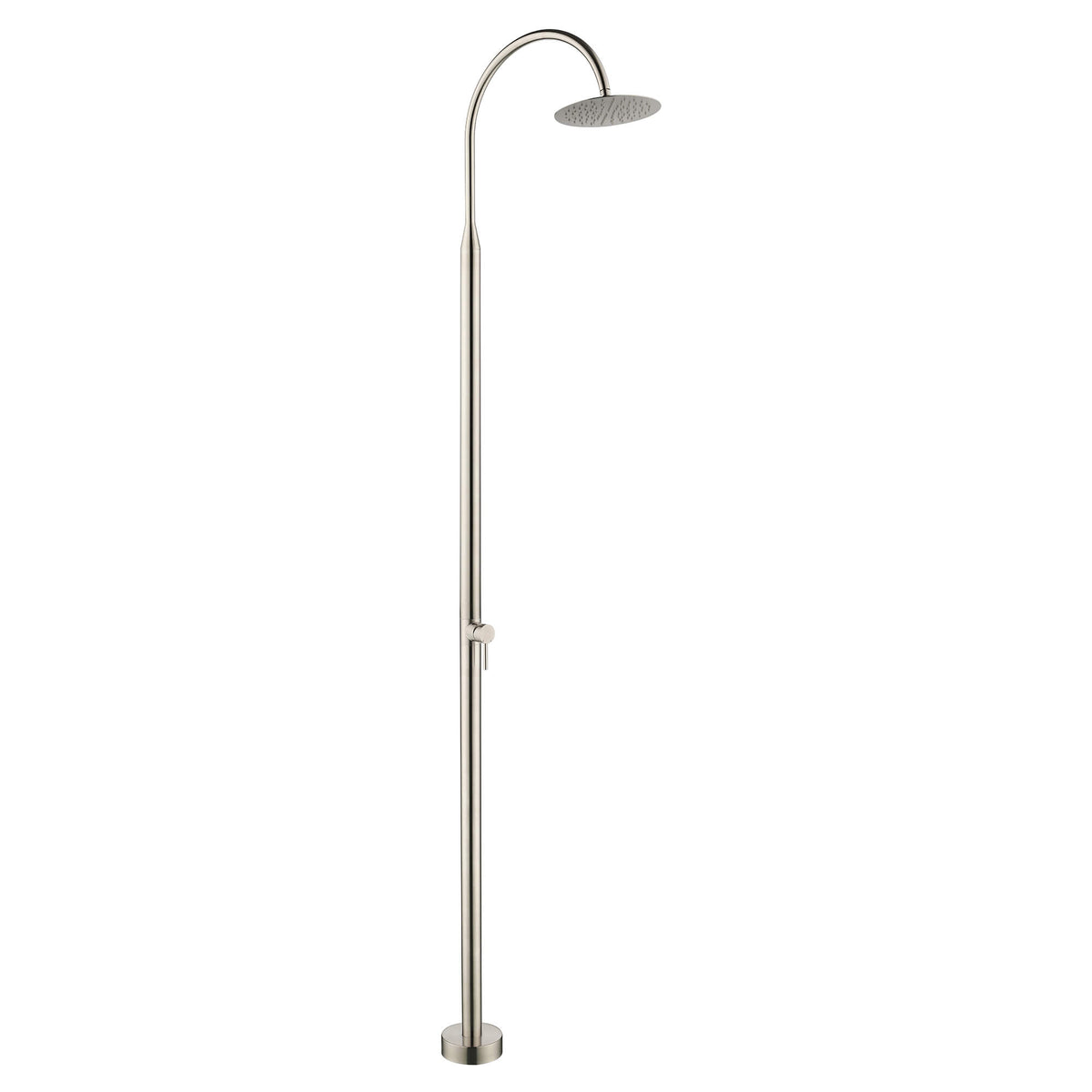 316 Stainless Steel Outdoor Shower Column Single-Function Freestanding Rain Shower for Pool, Garden & Beach