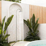 316 Stainless Steel Outdoor Shower Column Single-Function Freestanding Rain Shower for Pool, Garden & Beach