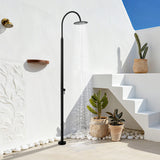 316 Stainless Steel Outdoor Shower Column Single-Function Freestanding Rain Shower for Pool, Garden & Beach