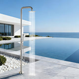 Luxury 316 Stainless Steel Outdoor Shower Column with Rain Head & Hand Shower