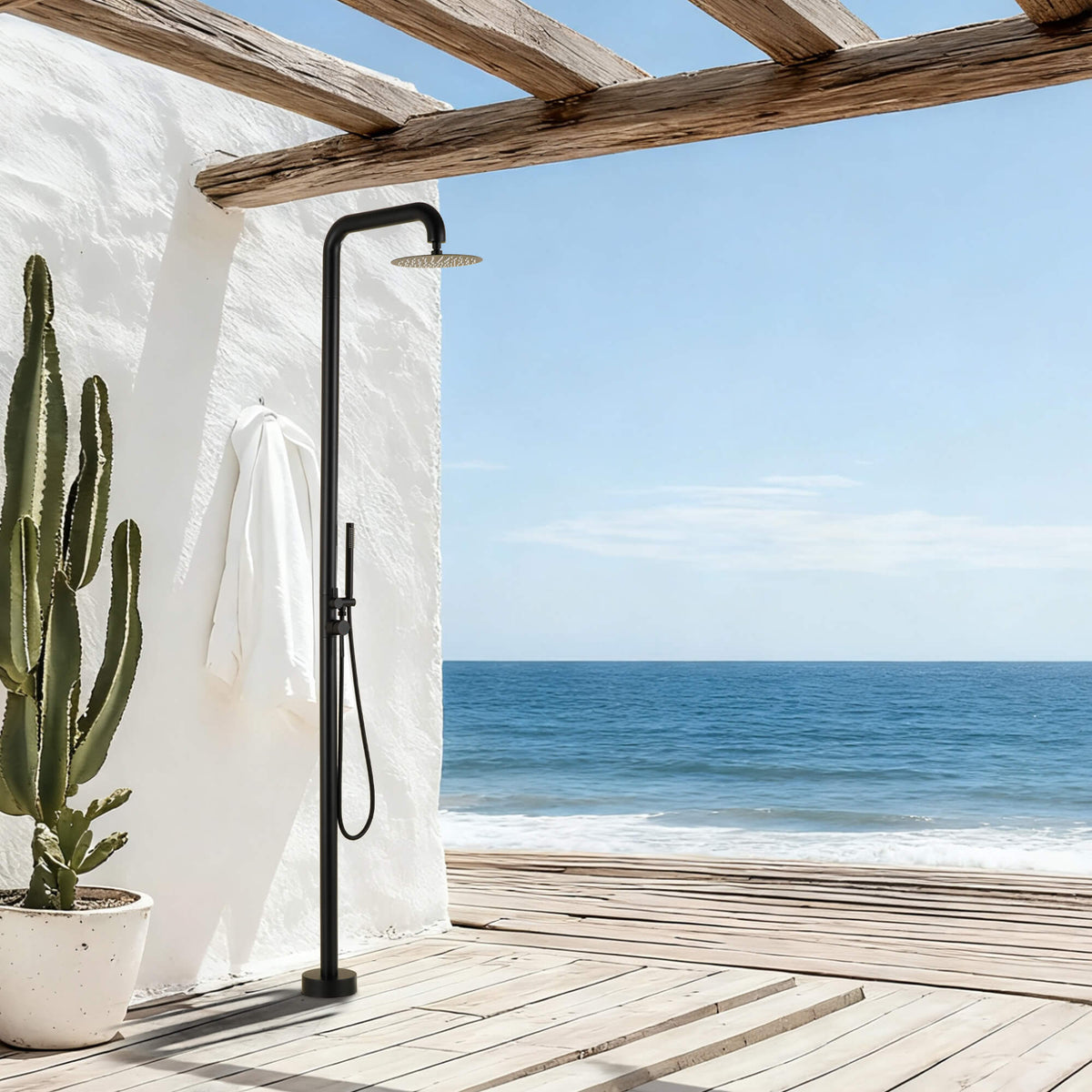 Luxury 316 Stainless Steel Outdoor Shower Column with Rain Head & Hand Shower