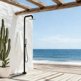 Luxury 316 Stainless Steel Outdoor Shower Column with Rain Head & Hand Shower