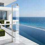 316 Stainless Steel Outdoor Shower Single-Function Durable Pool and Garden Shower