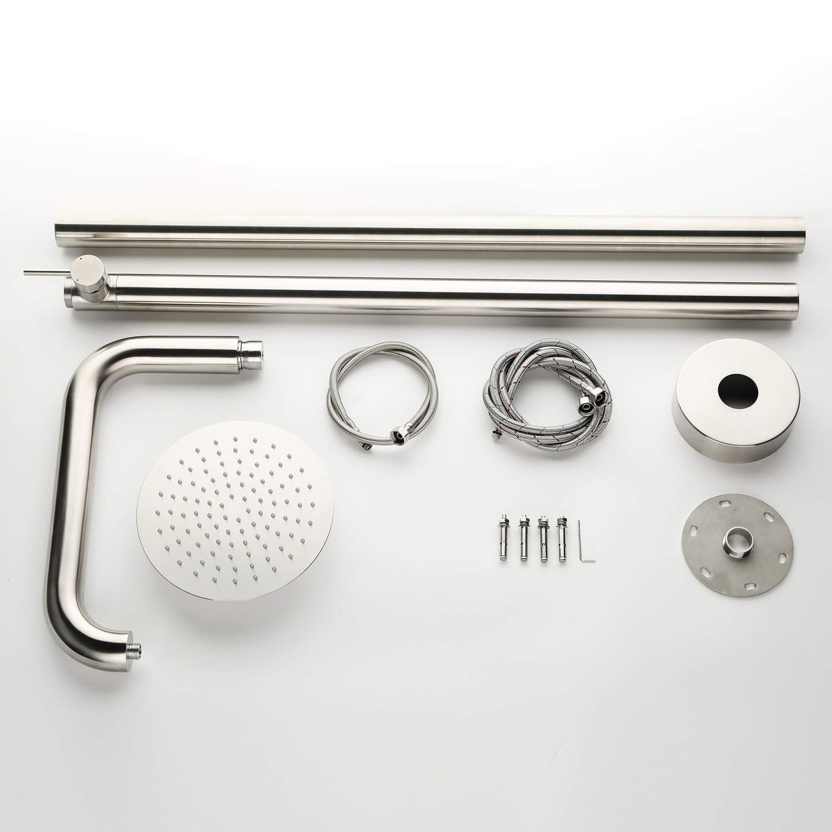 316 Stainless Steel Outdoor Shower Single-Function Durable Pool and Garden Shower