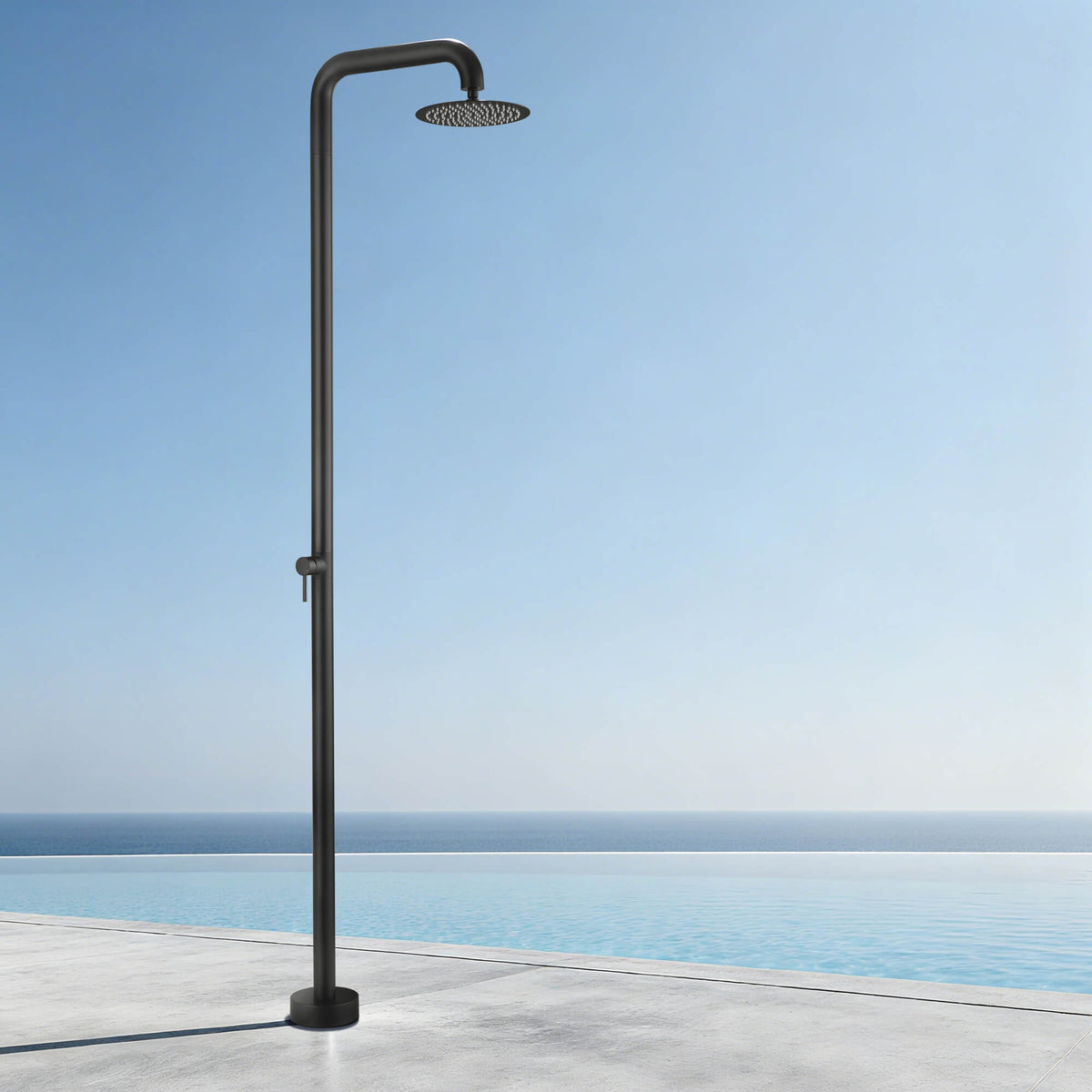316 Stainless Steel Outdoor Shower Single-Function Durable Pool and Garden Shower