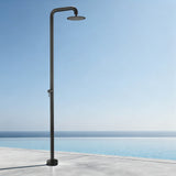 316 Stainless Steel Outdoor Shower Single-Function Durable Pool and Garden Shower