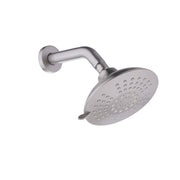 6-Inch 5-Spray High Pressure Powerful Rain Shower Head with Shower Arm and Flange