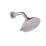 6-Inch 5-Spray High Pressure Powerful Rain Shower Head with Shower Arm and Flange