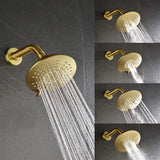 6-Inch 5-Spray High Pressure Powerful Rain Shower Head with Shower Arm and Flange