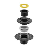 6" Shower Drain with Removable Grid and Flange