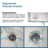 32-Inch Undermount Double Bowl Stainless Steel Kitchen Sink with Drain and Hook