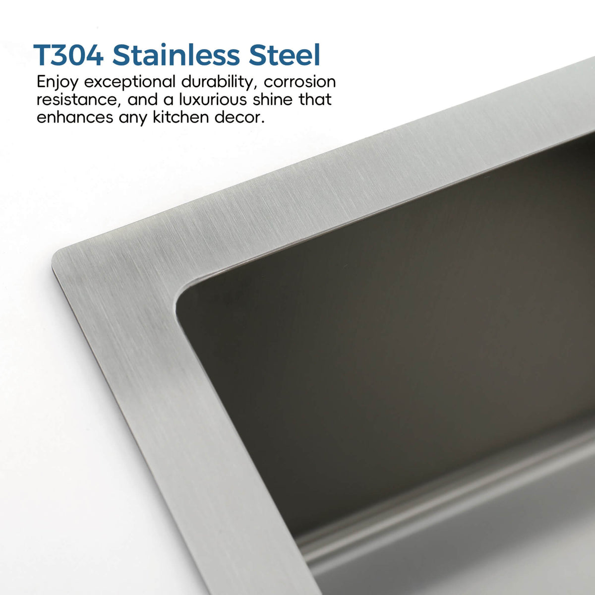 32-Inch Undermount Double Bowl Stainless Steel Kitchen Sink with Drain and Hook