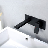 Solid Brass Wall-Mounted Bathroom Faucet with Single Handle
