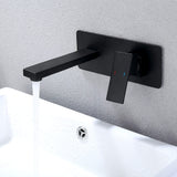 Solid Brass Wall-Mounted Bathroom Faucet with Single Handle