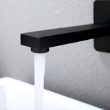 Solid Brass Wall-Mounted Bathroom Faucet with Single Handle