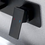 Solid Brass Wall-Mounted Bathroom Faucet with Single Handle