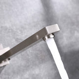 Wall-Mounted Bathtub Faucet with Hand Shower and Minimalist Control Panel
