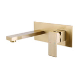 Solid Brass Wall-Mounted Bathroom Faucet with Single Handle