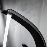 C-Shaped Sculptural Faucet with Open Lever Handle