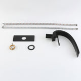 C-Shaped Sculptural Faucet with Open Lever Handle