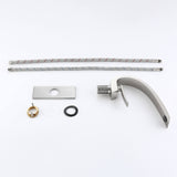 C-Shaped Sculptural Faucet with Open Lever Handle