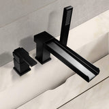 Deck-Mounted Bathtub Faucet with Handheld Shower and Certified Valve System