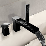 Deck-Mounted Bathtub Faucet with Handheld Shower and Certified Valve System