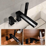 Deck-Mounted Bathtub Faucet with Handheld Shower and Certified Valve System