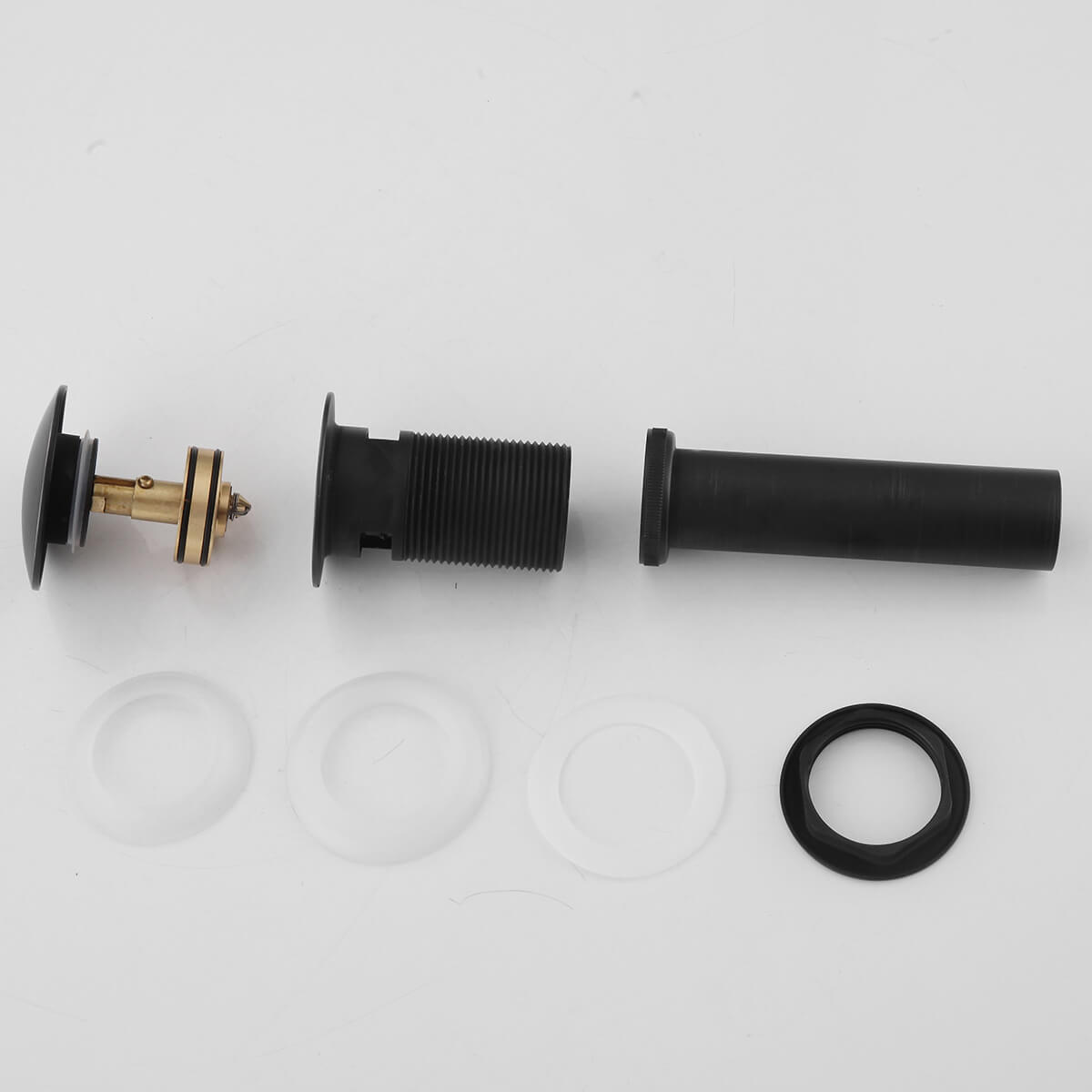 Bathroom Sink Pop-Up Drain with Overflow Solid Brass Universal Sink Drain Stopper