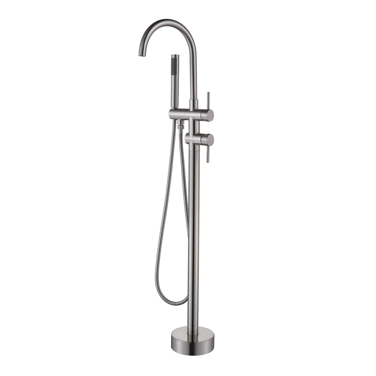 Freestanding Bathtub Faucet with Handheld Shower 304 Stainless Steel Tub Filler