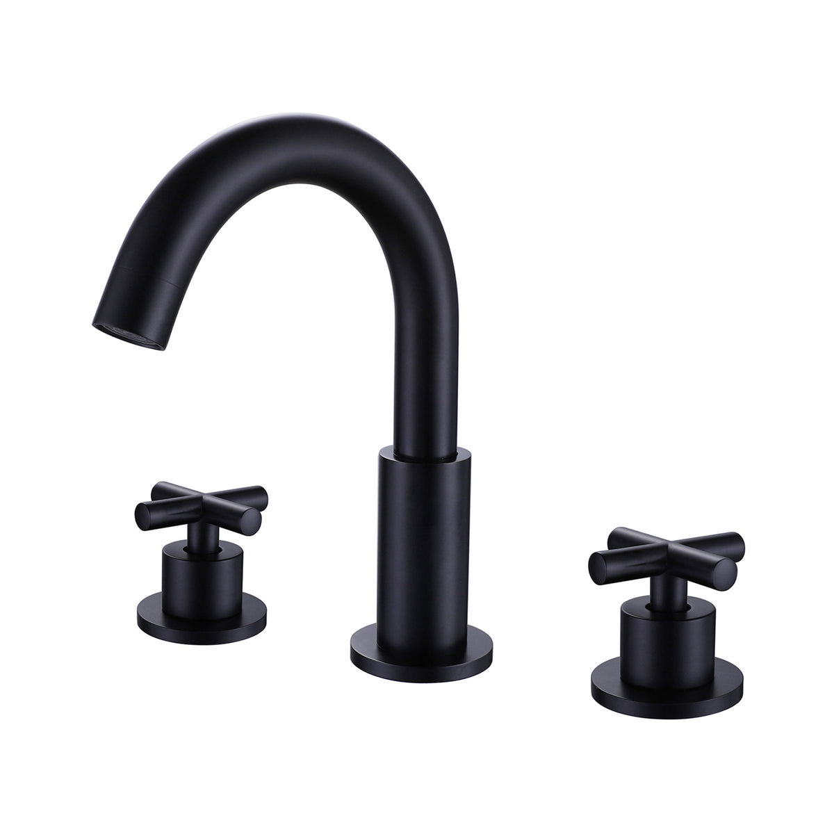 Widespread Bathroom Faucet with Cross Handles Solid Brass Dual Handle Sink Faucet