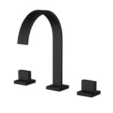 Arc Spout Faucet Set with Square Dual Handles