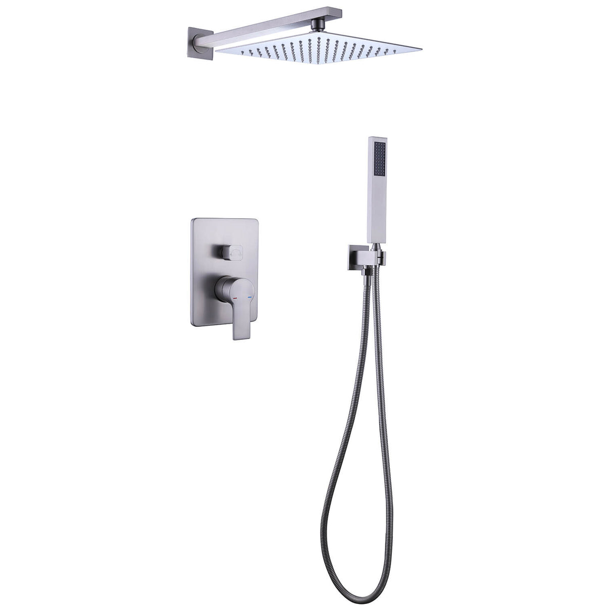2-Function Shower Faucet Kit with Embedded Mixer Valve