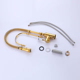 High Arc Pull Down Kitchen Faucet with Swivel Spout and Single Handle