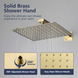 Large Flow Stainless Steel Thermostatic Shower System RB0841