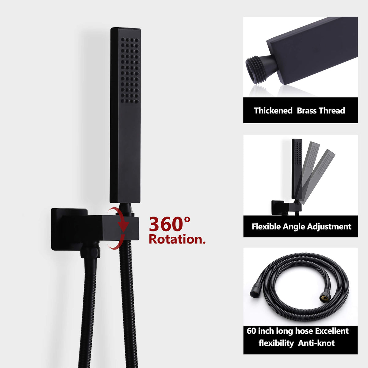 2-Function Concealed Thermostatic Shower System with 10-Inch Rain Shower