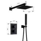 Large Flow Wall-Mounted Thermostatic Shower System