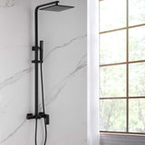 Rain Shower System with Tub Spout and High Pressure 10" Rain Shower Head RB0880