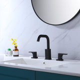 Two Handle 8 Inch Widespread Bathroom Sink Faucet RB0889