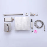 Tub and Shower Faucets 3-Function Rain Shower System with Tub Spout